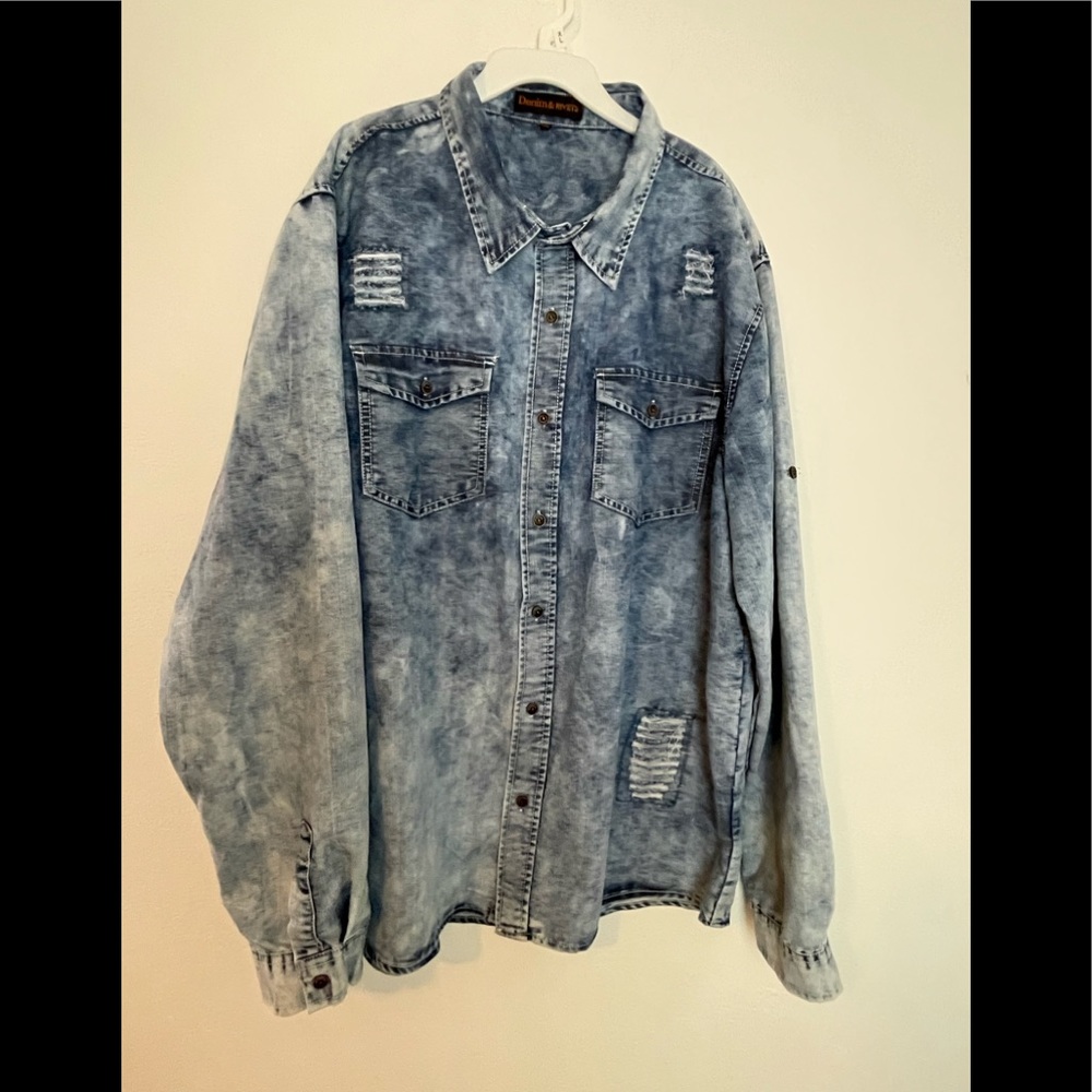 Denim And Rivets Men’s Denim Shirt